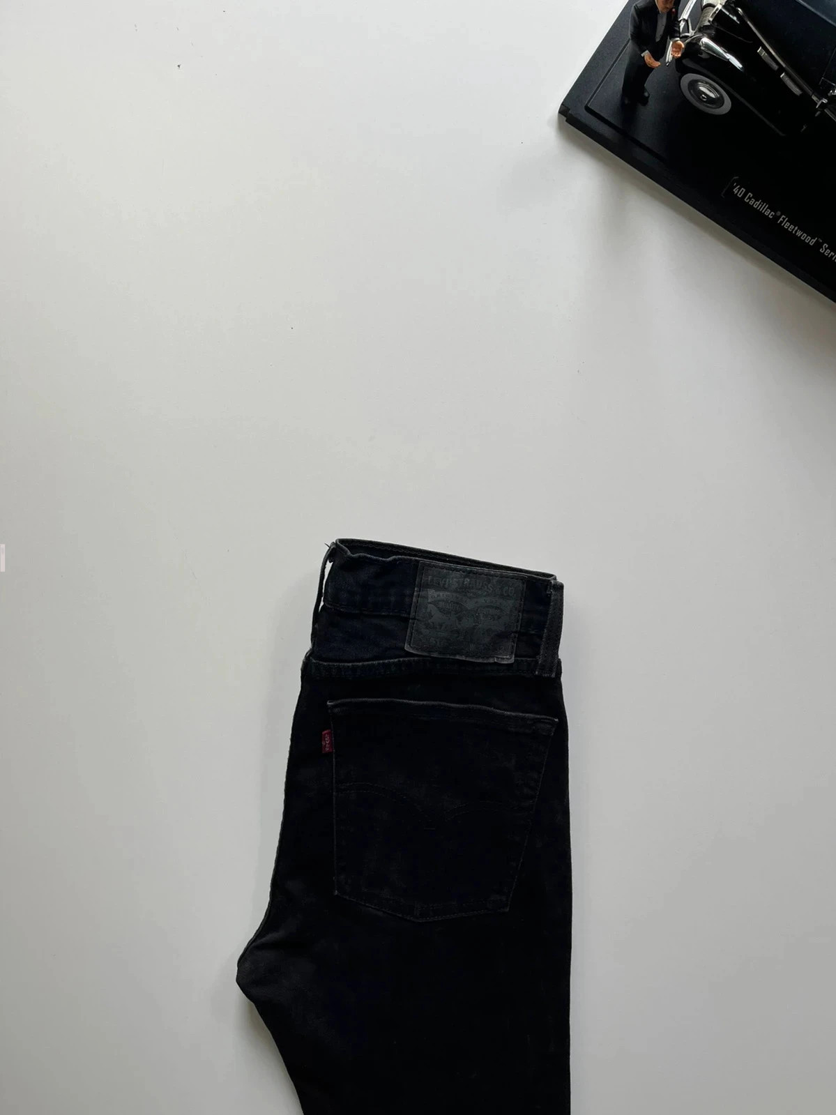 Levi’s vintage 510 skinny black stretch men’s jeans W28 L29 Altered