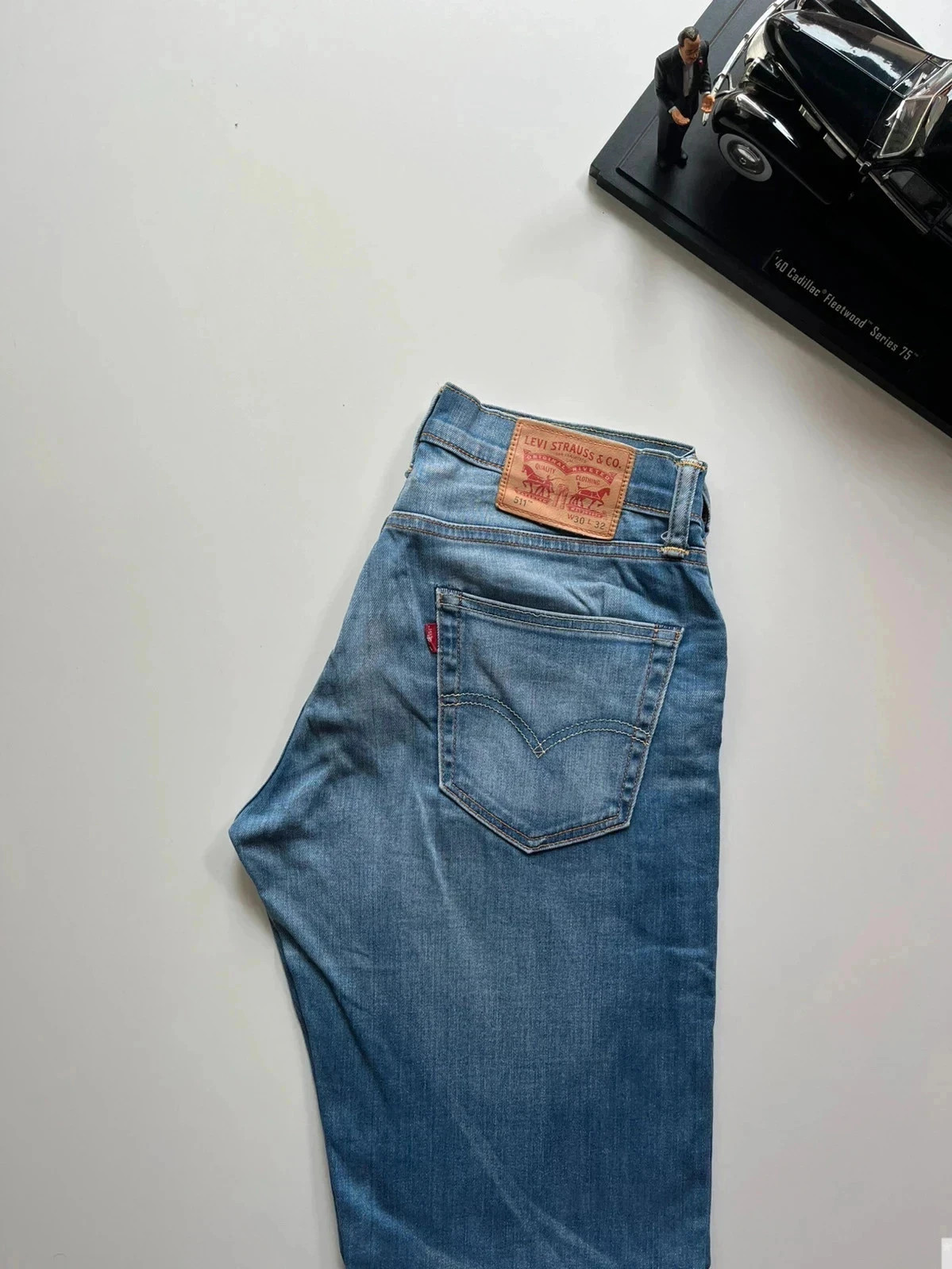 Levi’s vintage 511 slim fit blue stretch men’s jeans W30 L29 Altered