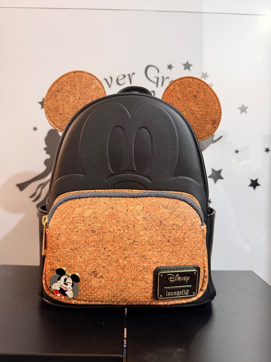 Loungefly Mickey Mouse Cork Exclusive Mini Backpack with exclusive pin BNWT