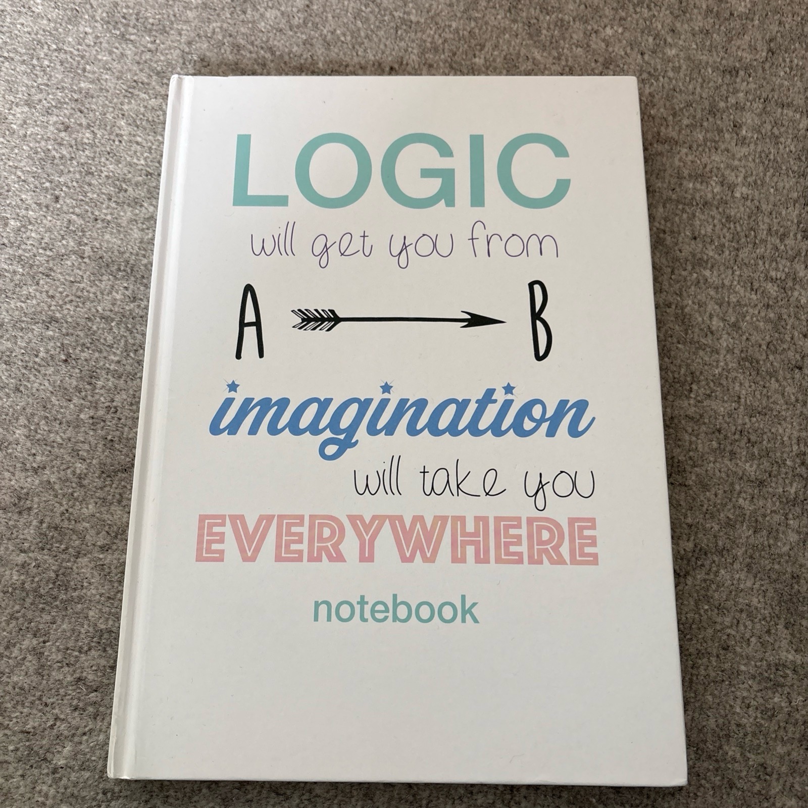 A4 plain paper hardback notebook