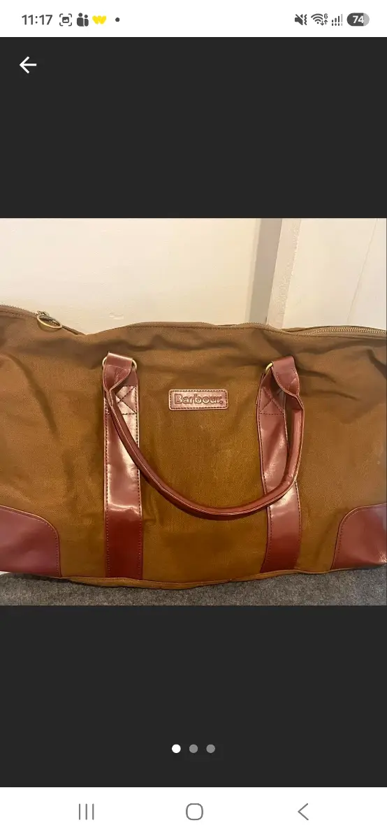 Barbour weekend bag