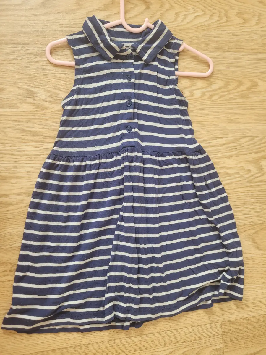Girls blue/ white stripped dress 2-3 years