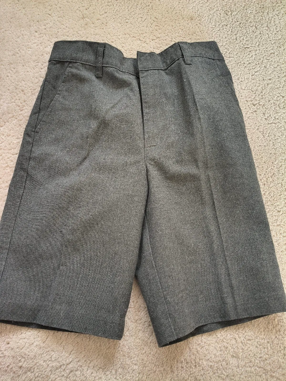 M&S Boys Grey School Shorts Age 8-9 Years