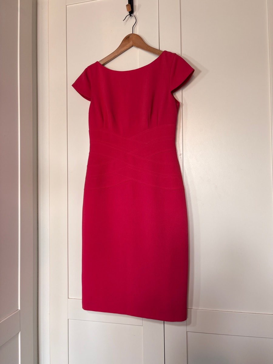M&S hot pink shift dress size 10. Smart. Occasion party. Cruise. Hen