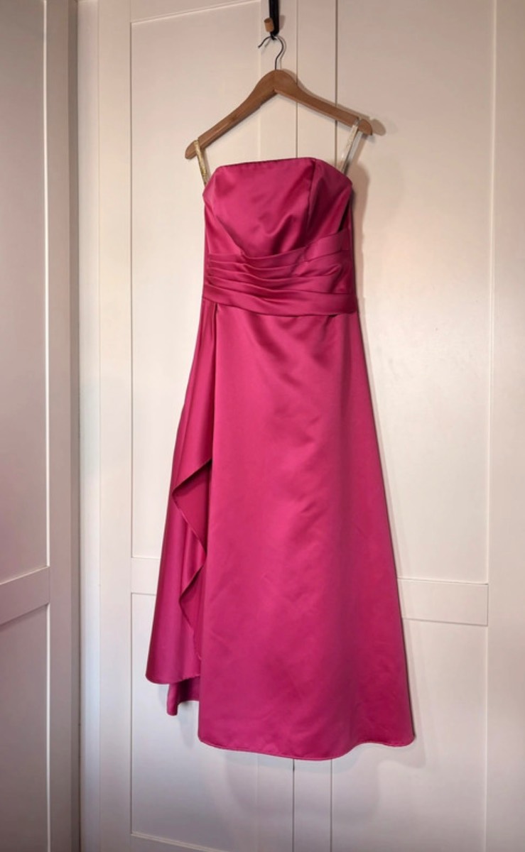 Forever Yours pink prom occasion dress size 8 bridesmaid occasion long ball gown