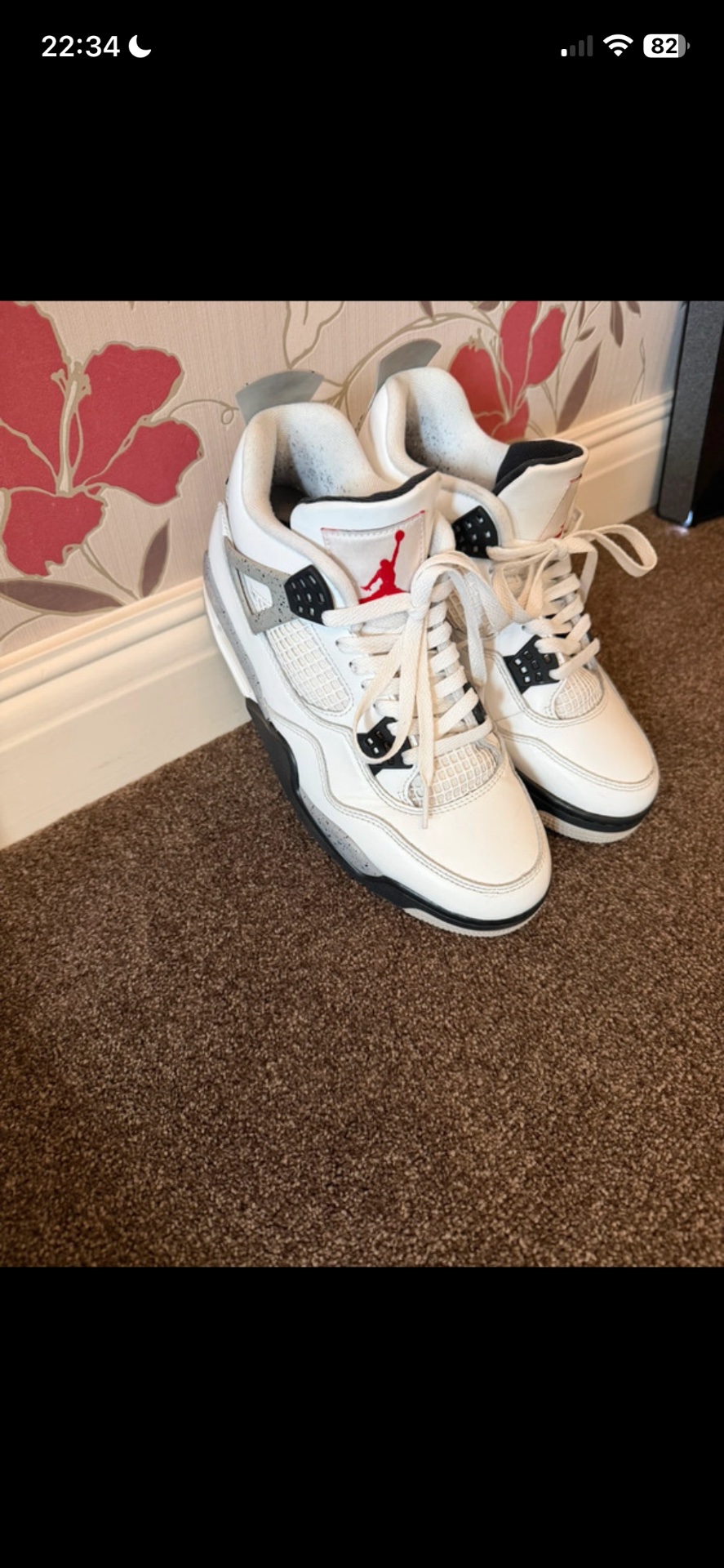 Nike air Jordan 4 Retro White Cement