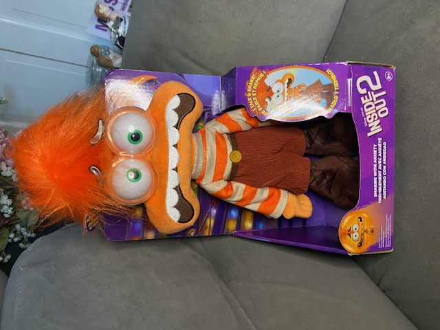 Inside Out 2 “Anxiety” Talking Plush Toy – Disney Pixar