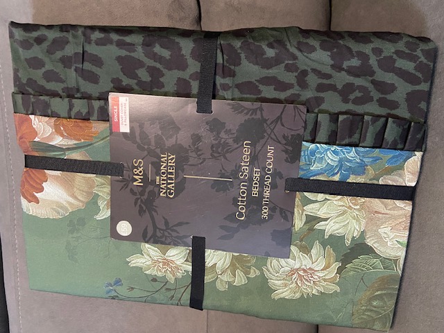 M&S x The National Gallery Cotton Sateen Bedset – 300 Thread Count