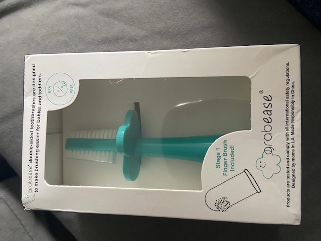 Grabease Baby Toothbrush Set (Stage 1 Finger Brush Included)