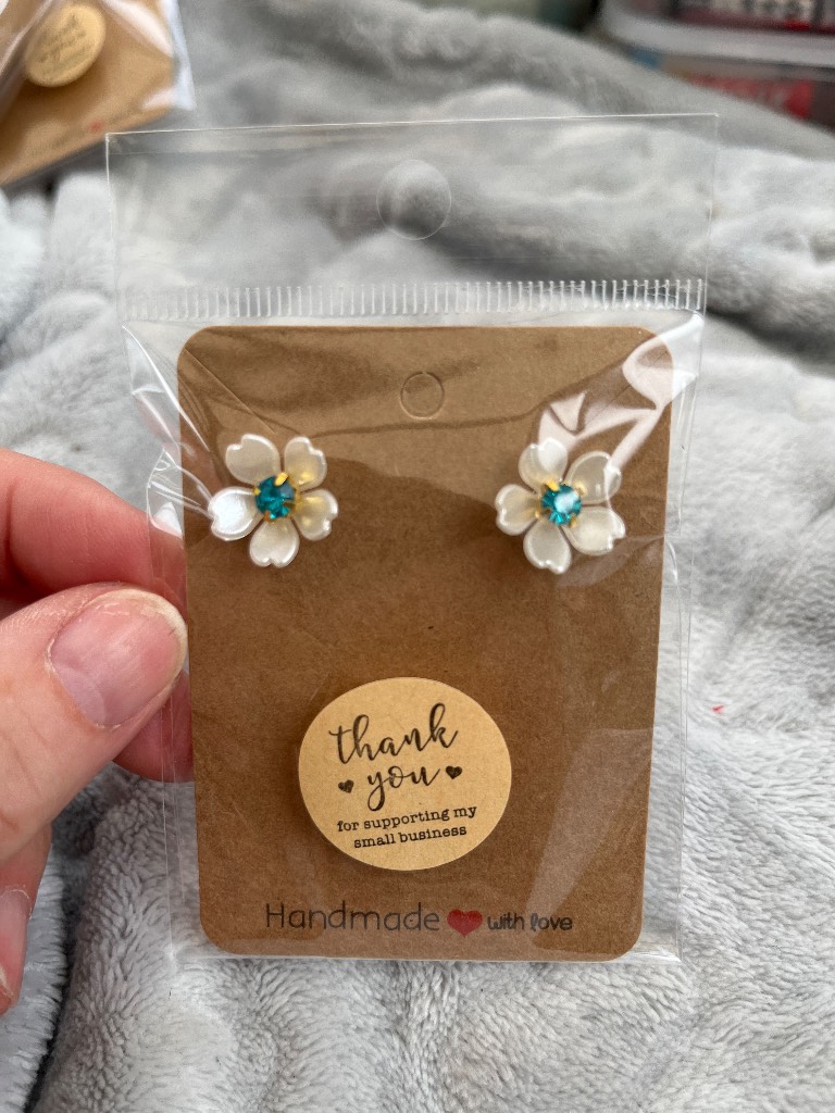 Gem stone earrings