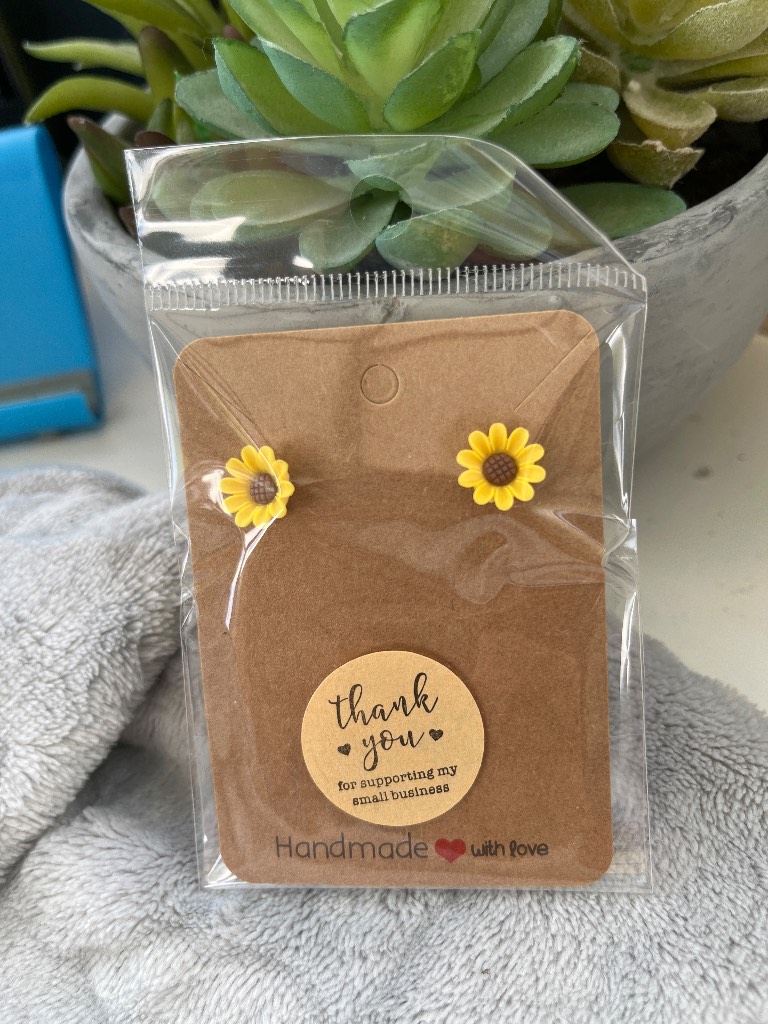 Sunflower earrings