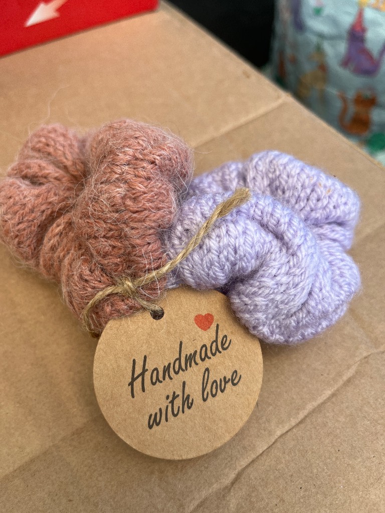 •wool scrunchies