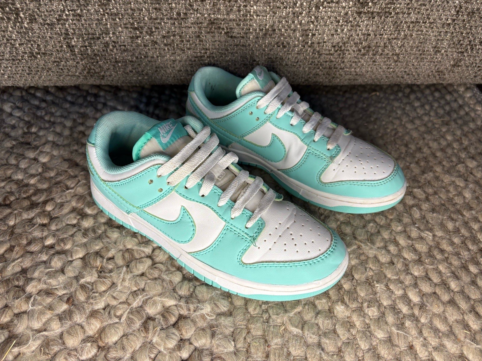 Nike Dunk Low Mint Green White Trainers UK 5 EU 38.5 Women’s Retro Sneakers Y2K
