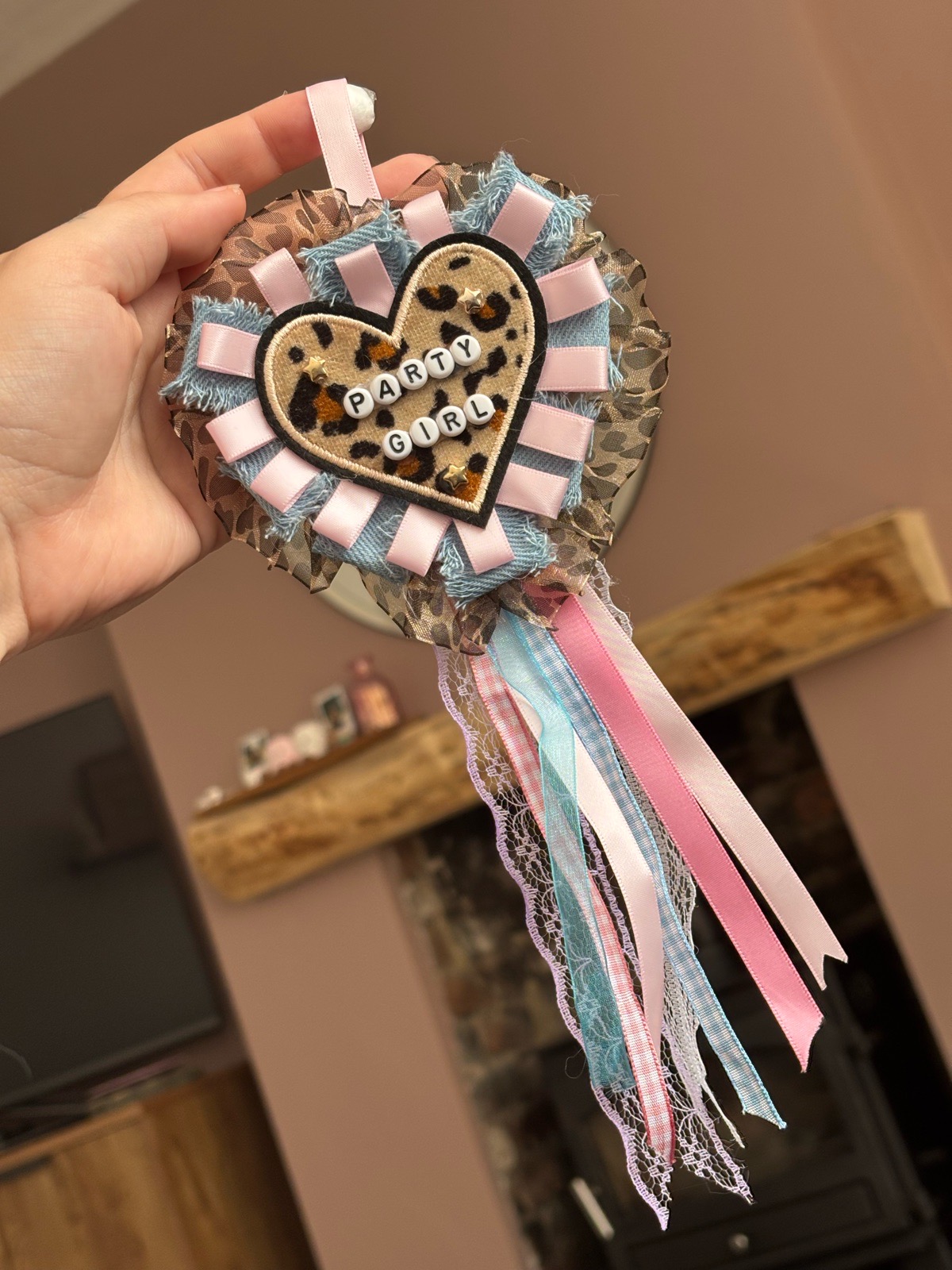 Party Girl Ribbon / Rosette / Brooch