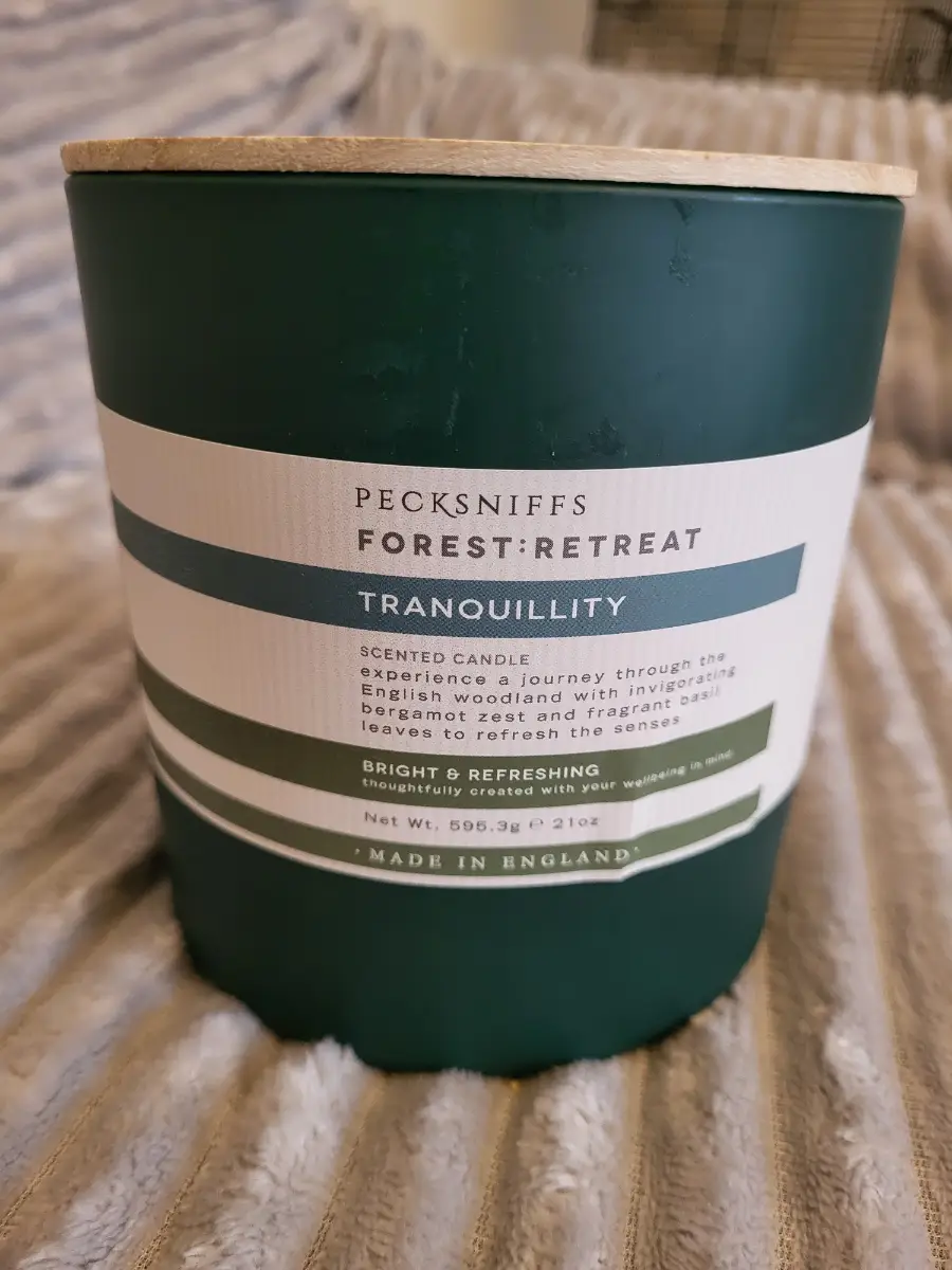 Triple wick Pecksniff's Forest Retreat Tranquility candle