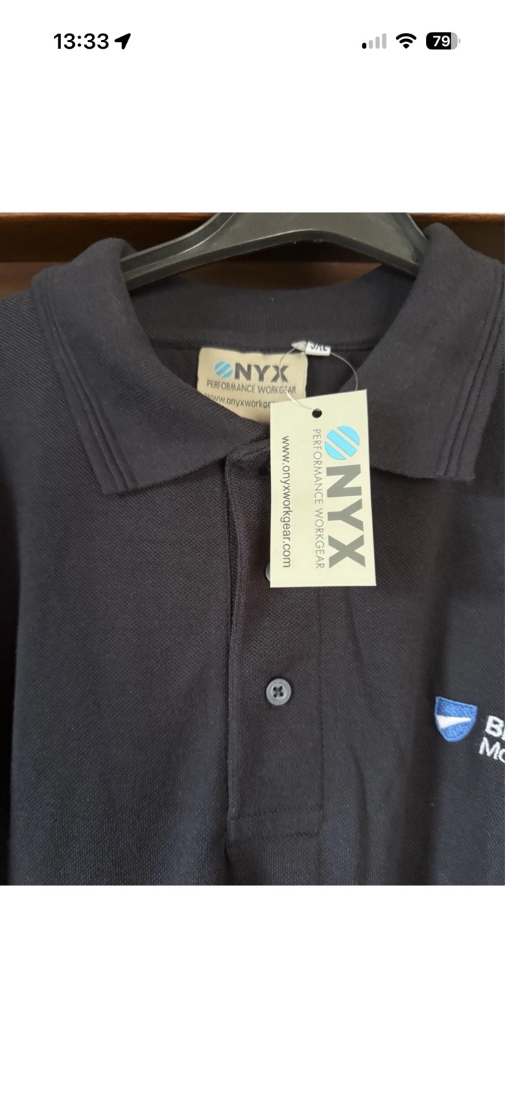 Men’s 3xl navy Bristol street motors polo shirt bnwt