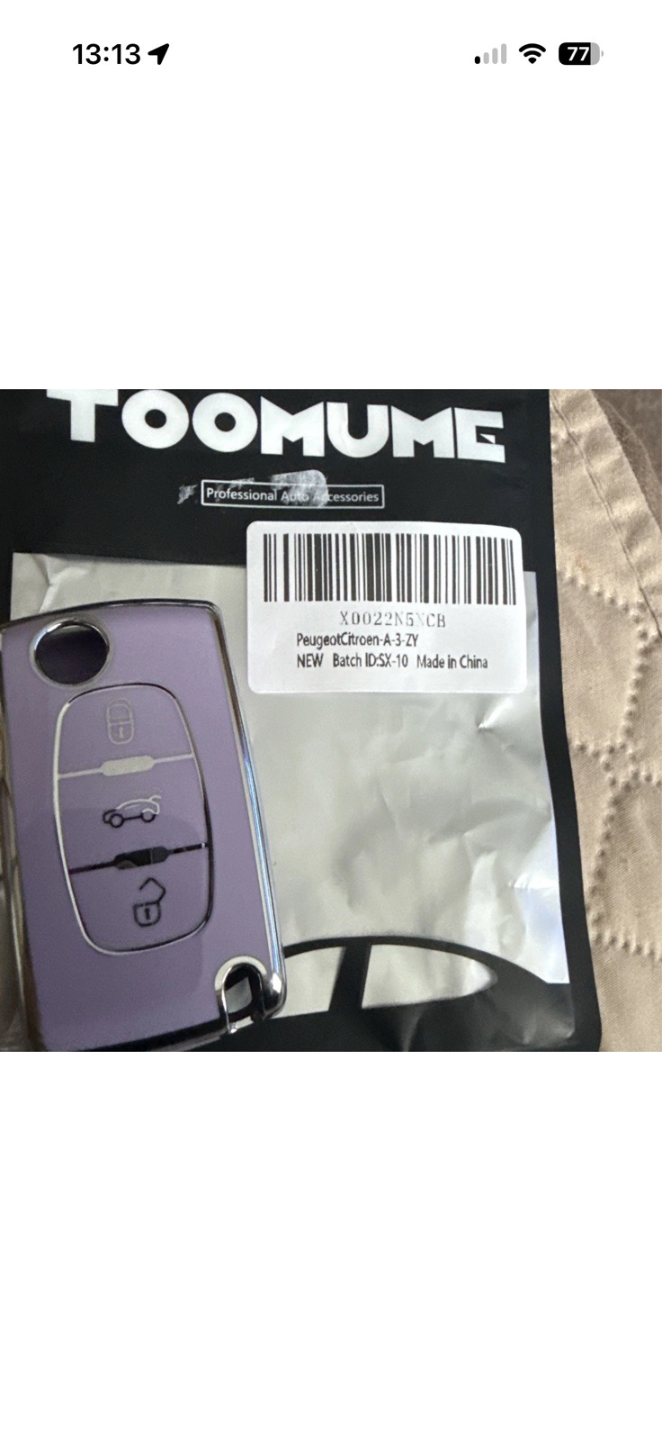 Toomume car key cover for Citroen/peugeot New