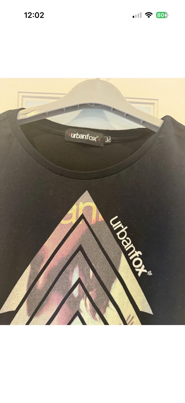 Urban fox black T shirt size L very condition