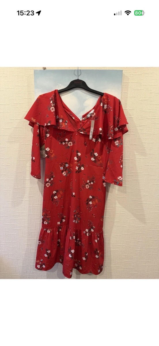 Women’s Red earring dress size 16 bnwt