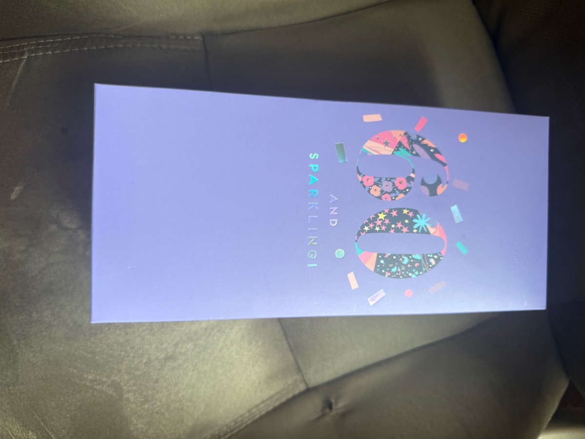 Beautiful 60th birthday wine glass