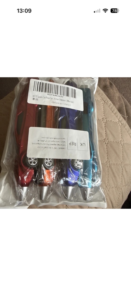 Sport car pens