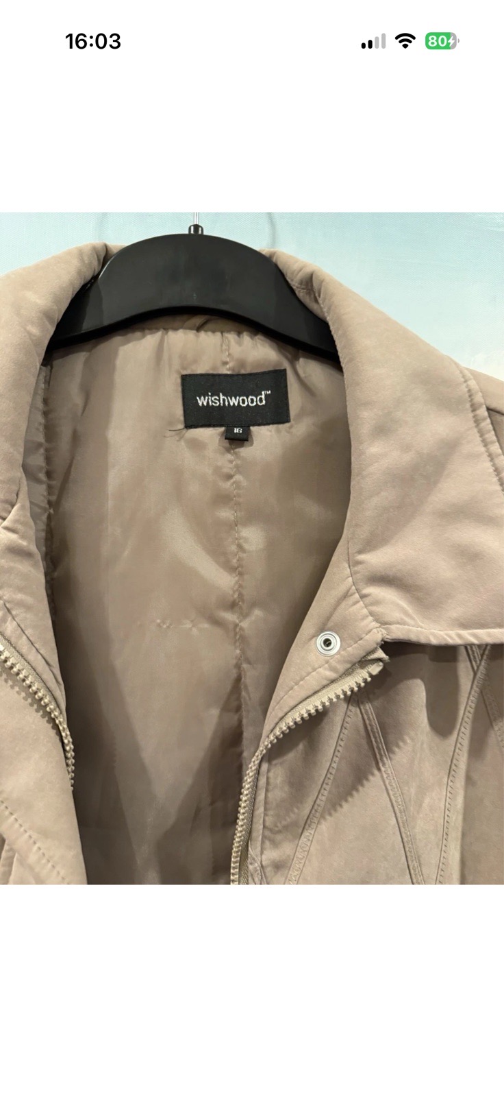 Women’s wish wood coat size 16 good condition
