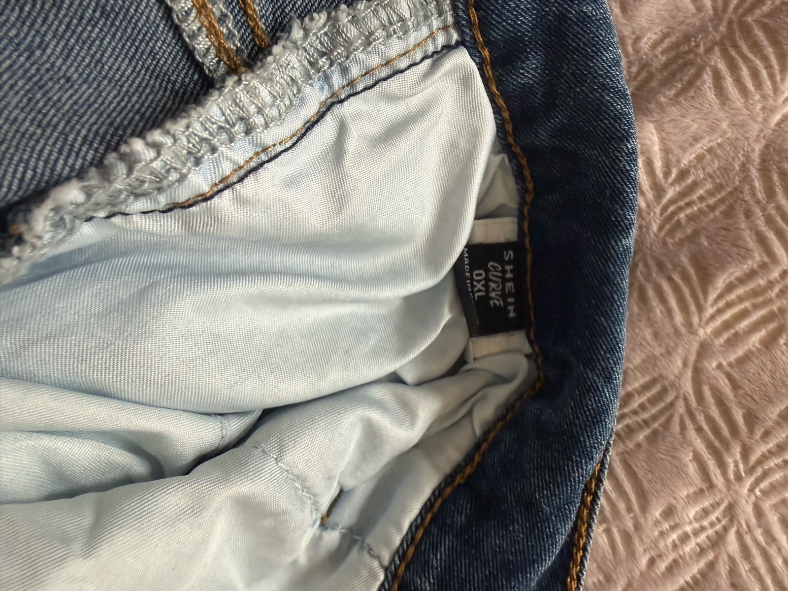 Shine curve skinny navy jeans size 16