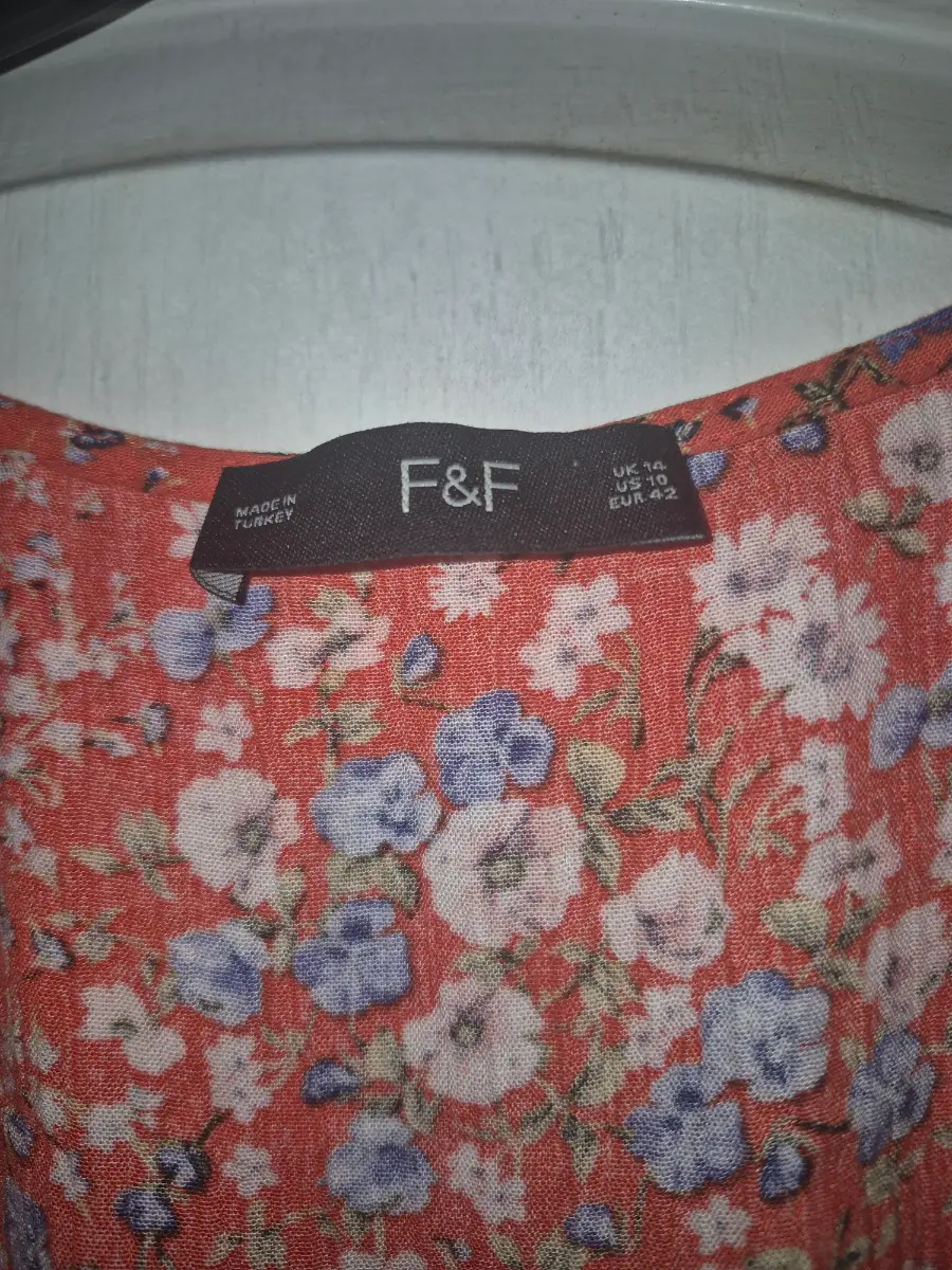 F&F Red Floral Dress