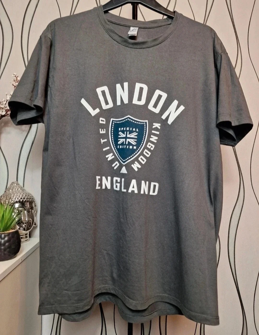 Sol's Imperial London England Graphic T-Shirt Grey XL
