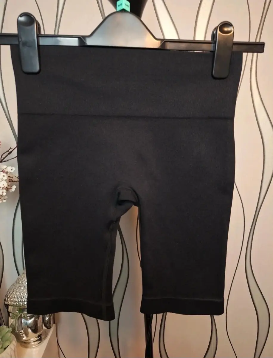 Primark Cares Biker Shorts Black High Waist UK 10-12