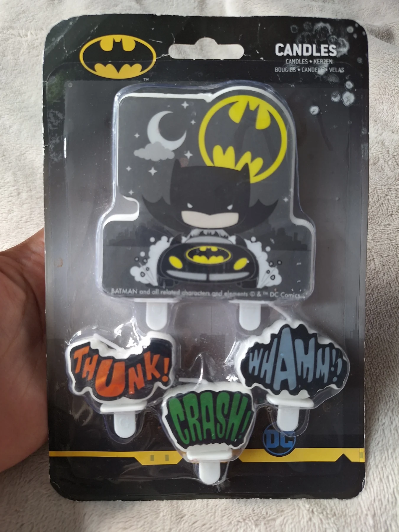 Amscan Batman vs Joker Birthday Cake Candles Set 4 Pack New