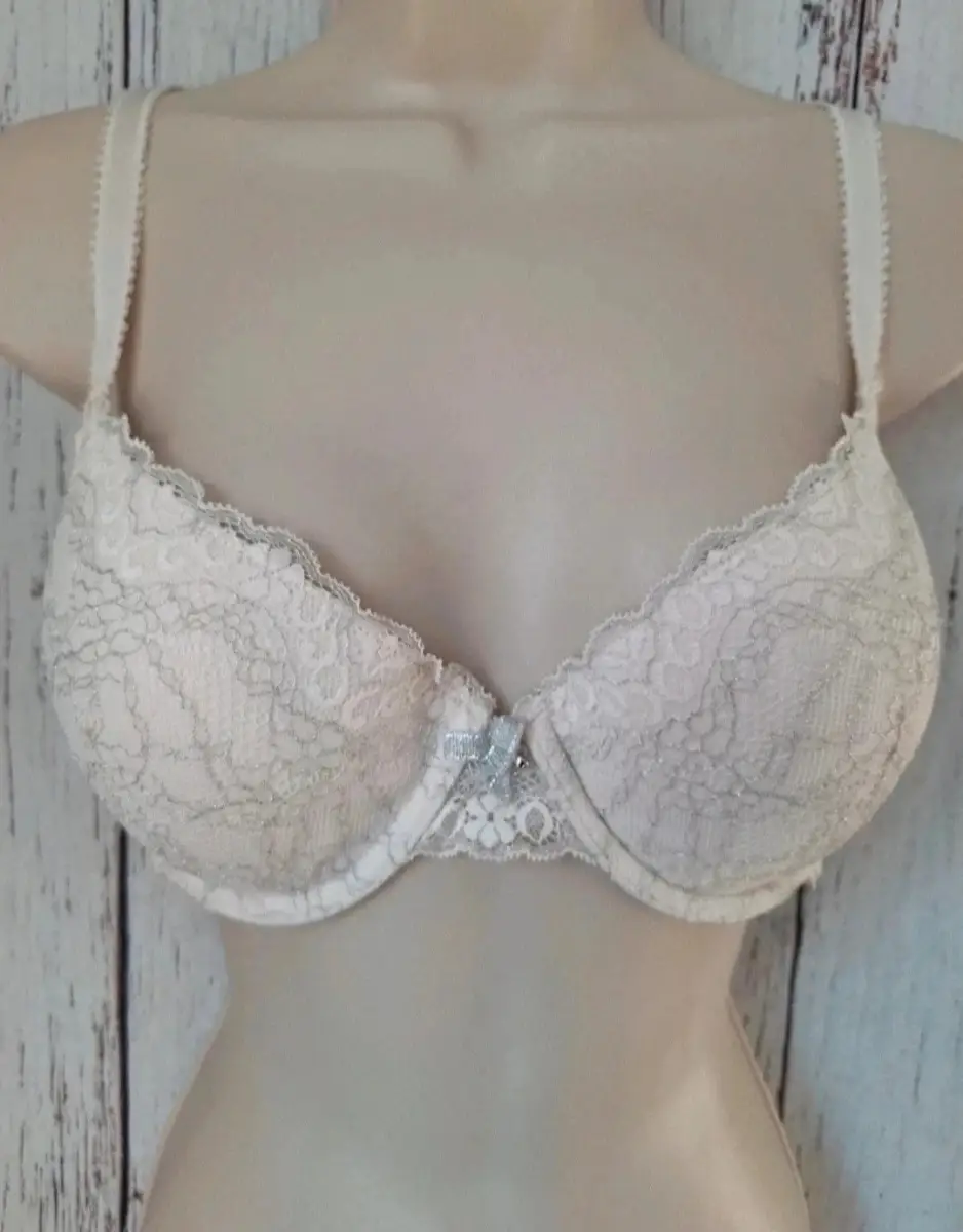 TU Ivory Cream Lace Underwired Bra 36C