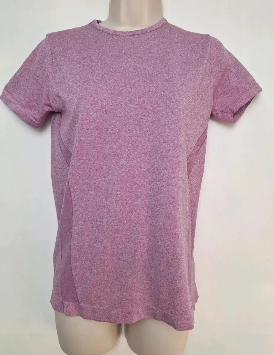 Dunnes Stores Pink Lilac Gym T-Shirt Size S UK 8-10 Stretch
