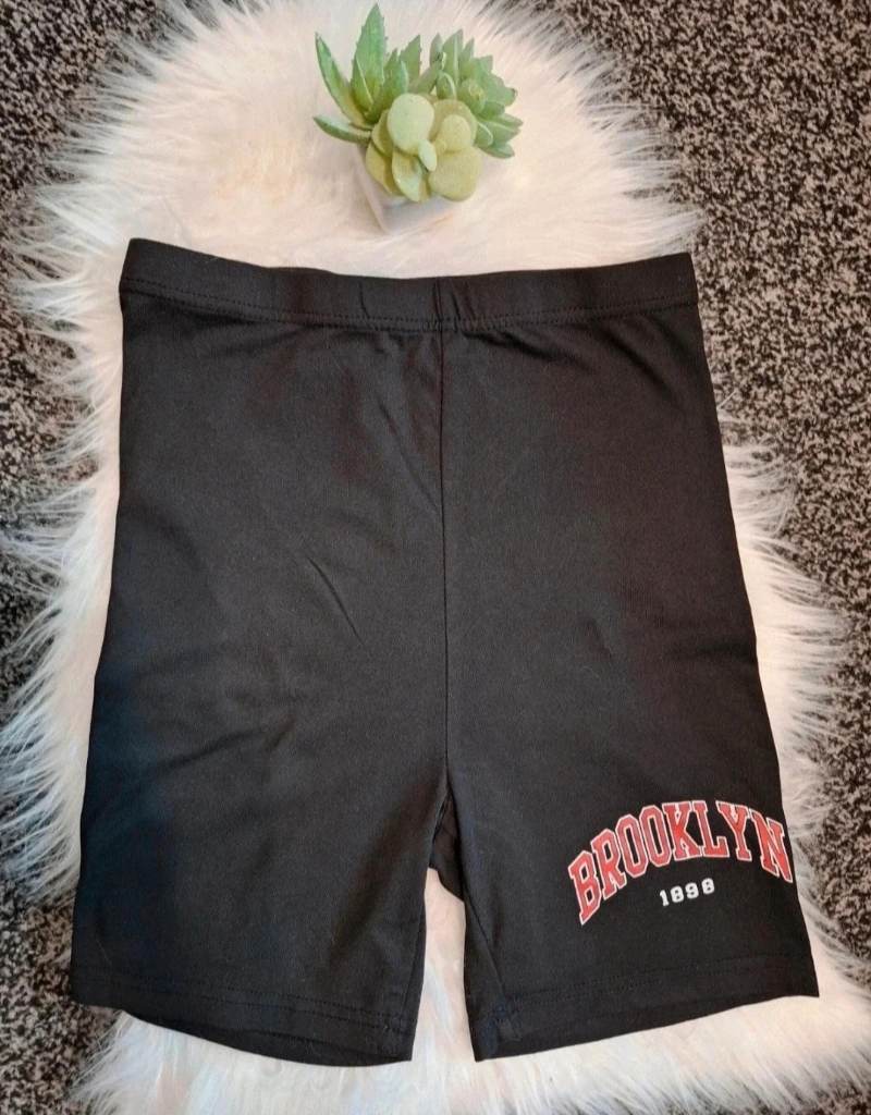Shein Black Brooklyn High Waist Biker Shorts XS UK 4-6