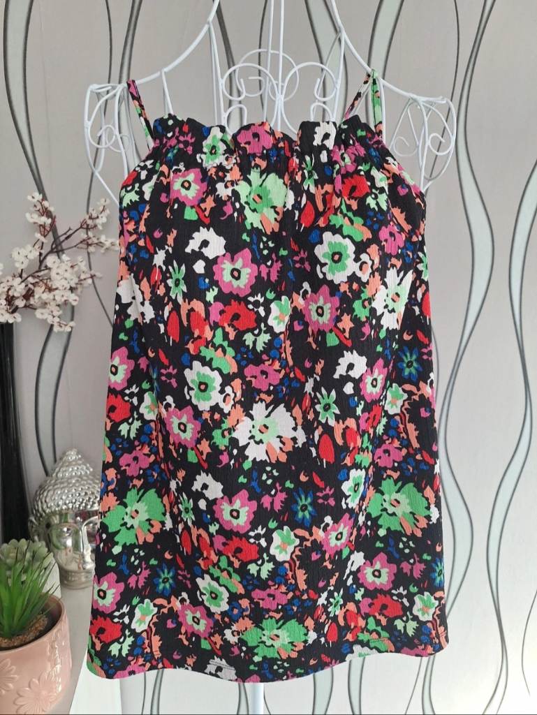Floral Cami Top Multicolour UK 14-16