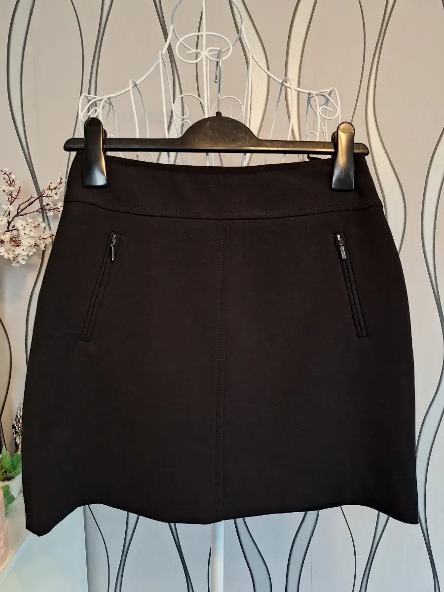 Wallis Petite Black Mini Skirt UK 8