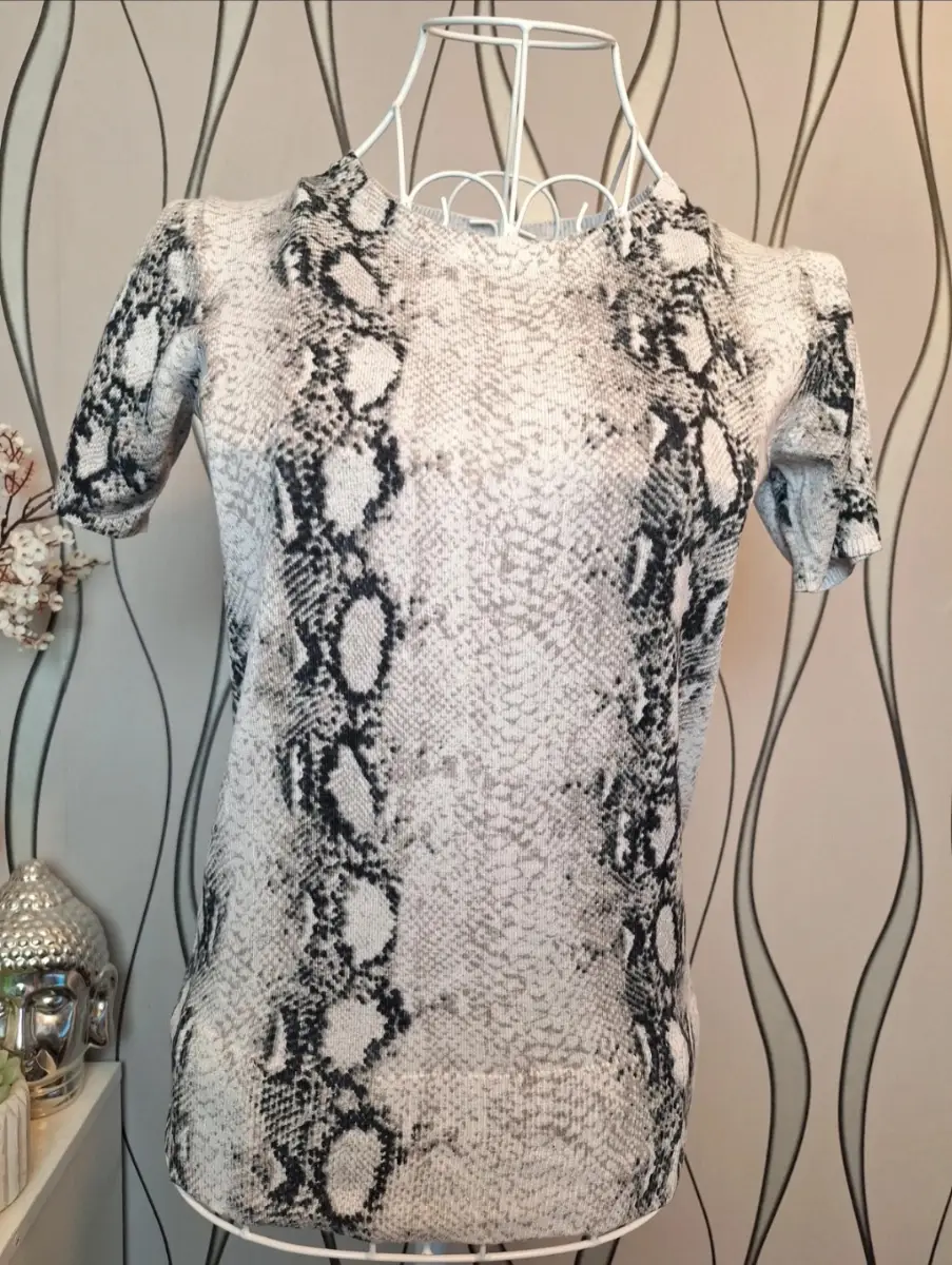 Lipsy London Snake Print Top UK 10