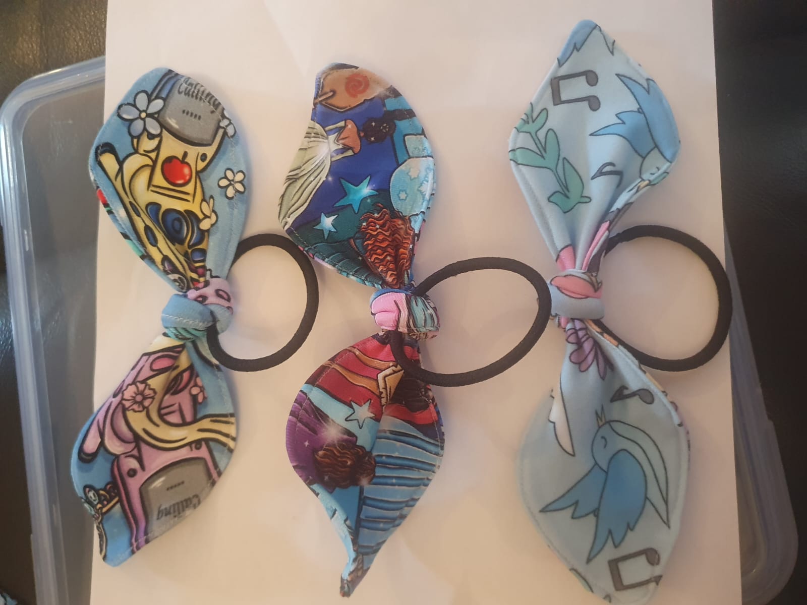 Set of 3 handmade disney inspired princess bow bobbles