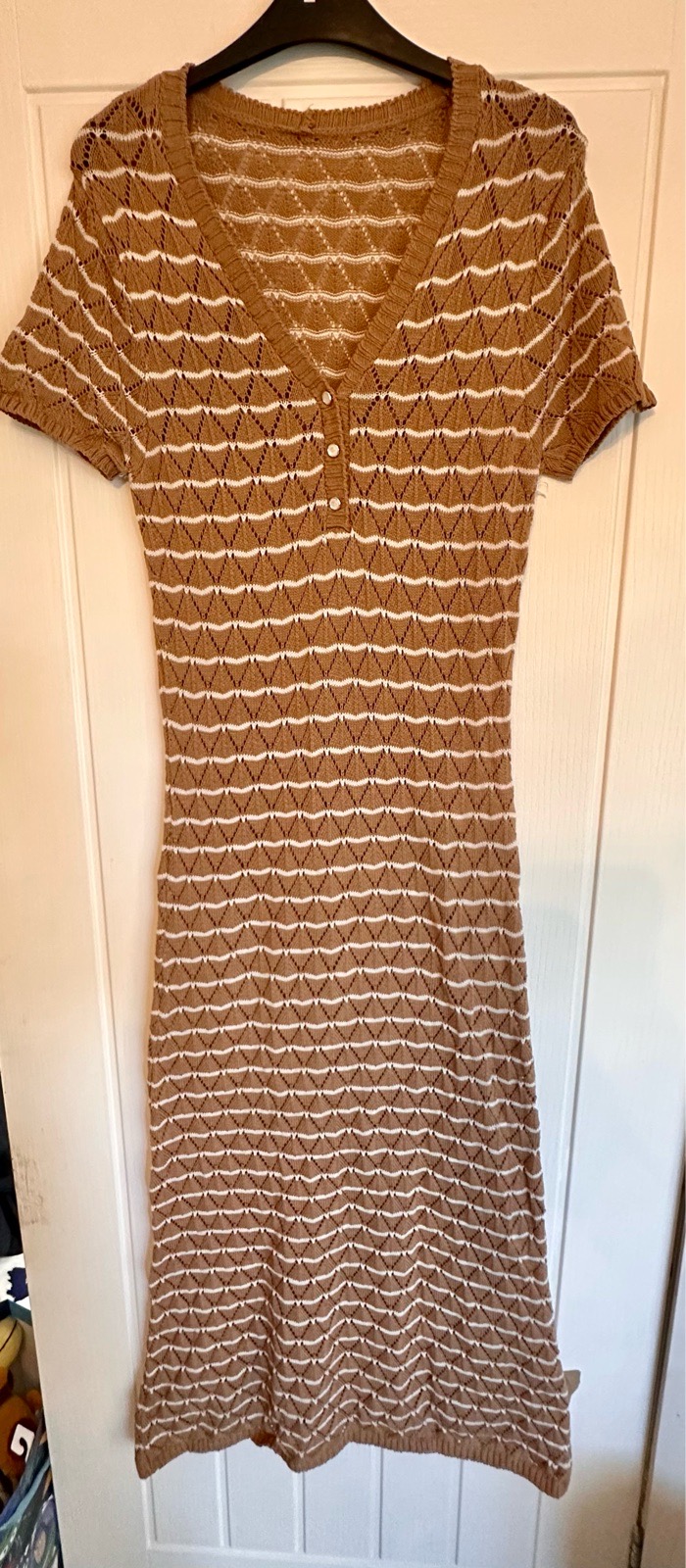 Crochet maxi dress size medium 10