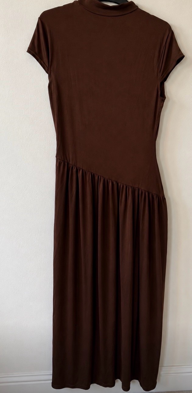 Fit & flare brown chocolate dress size large