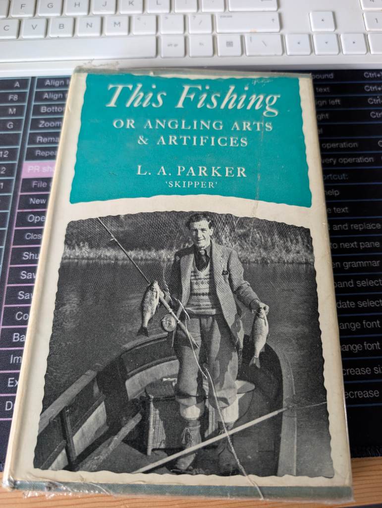 Vintage 1960 "This Fishing" Hardback Book Captain LA Parker Angling Gift