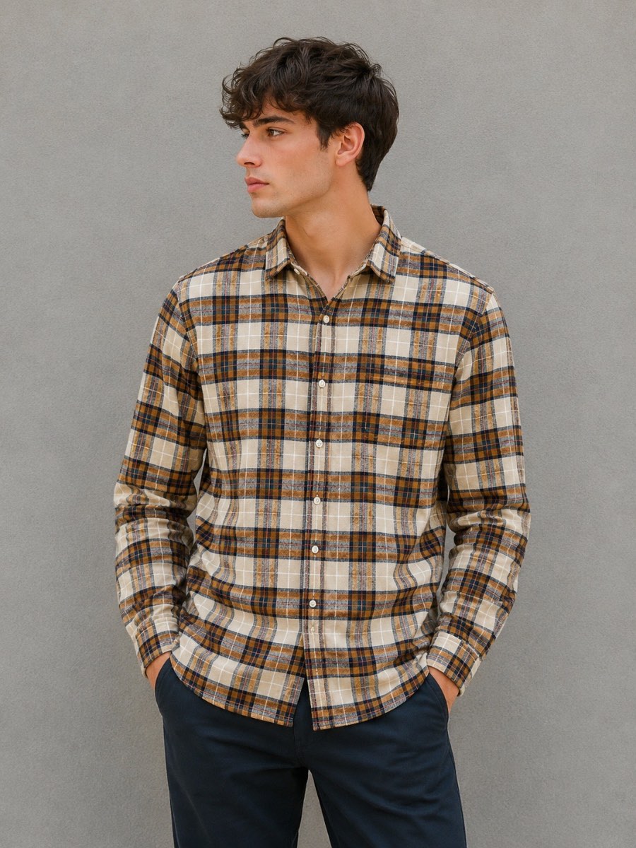 Men’s XL vintage Eddie Bauer plaid shirt