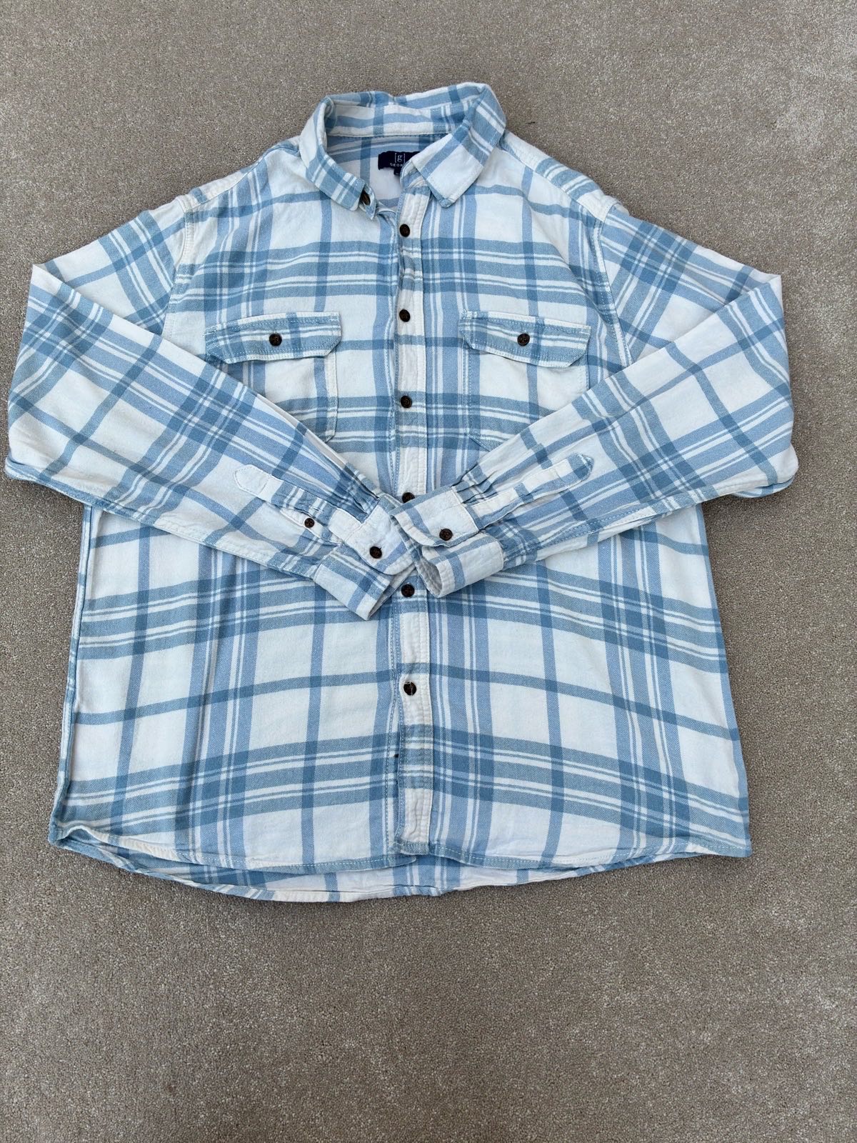 Men’s long sleeve check shirt