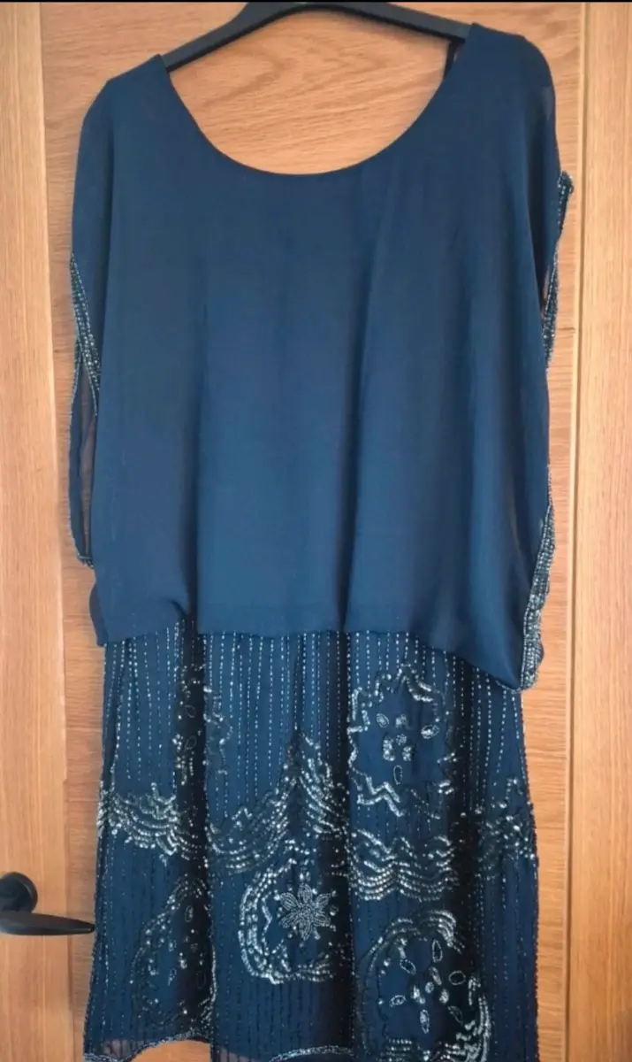 Beautiful navy blue beaded dress