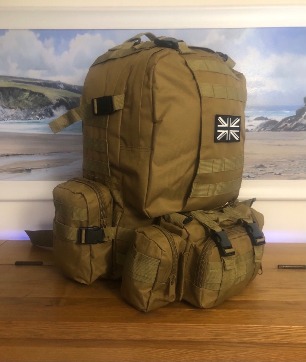 Military Tactical Backpack Survivalist Assault Bag Outdoor Hiking Camp Rucksack