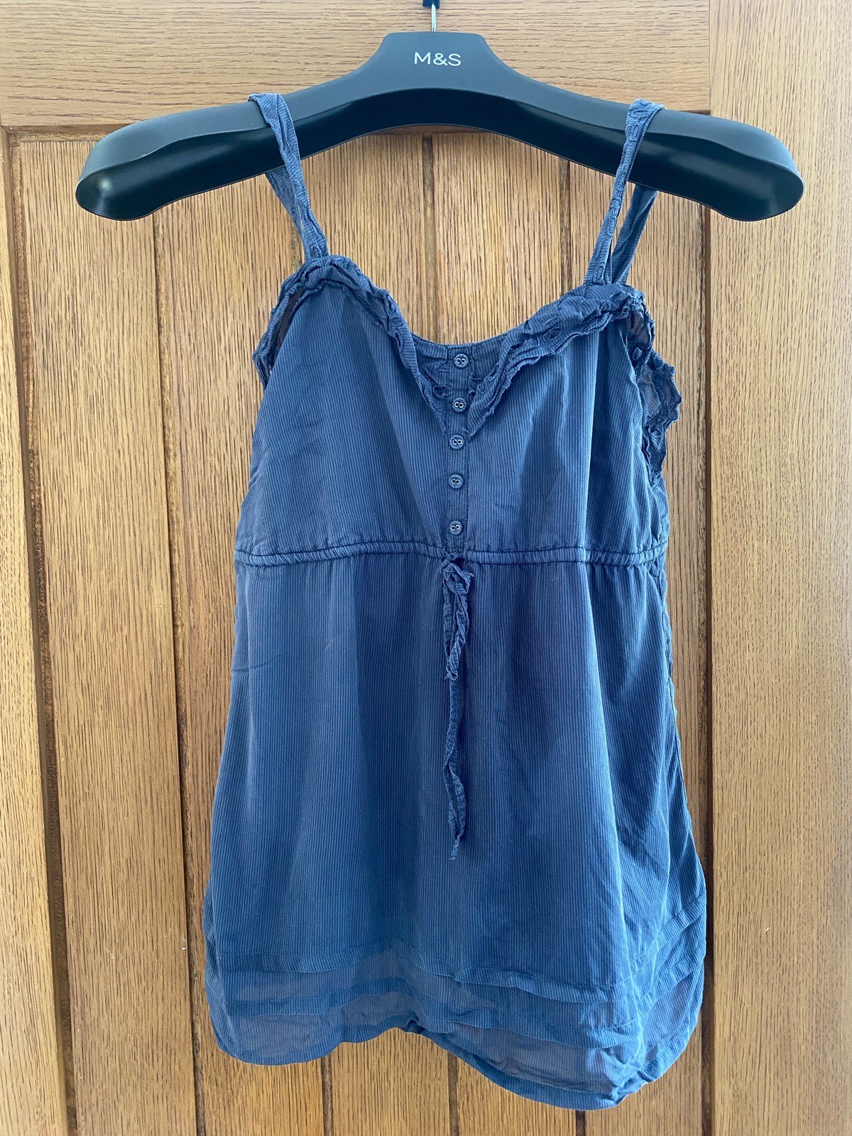 River Island Blue Strap Top - Size 8
