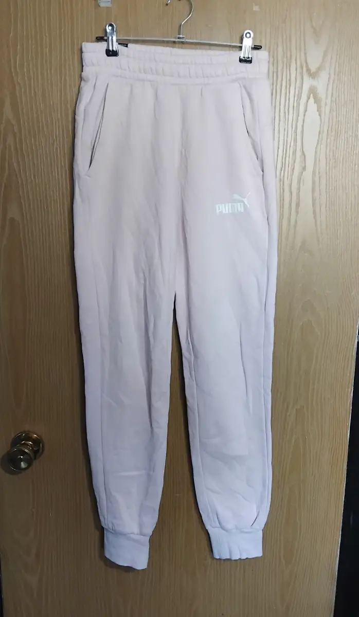 Ladies pink puma joggers. Size XS/6