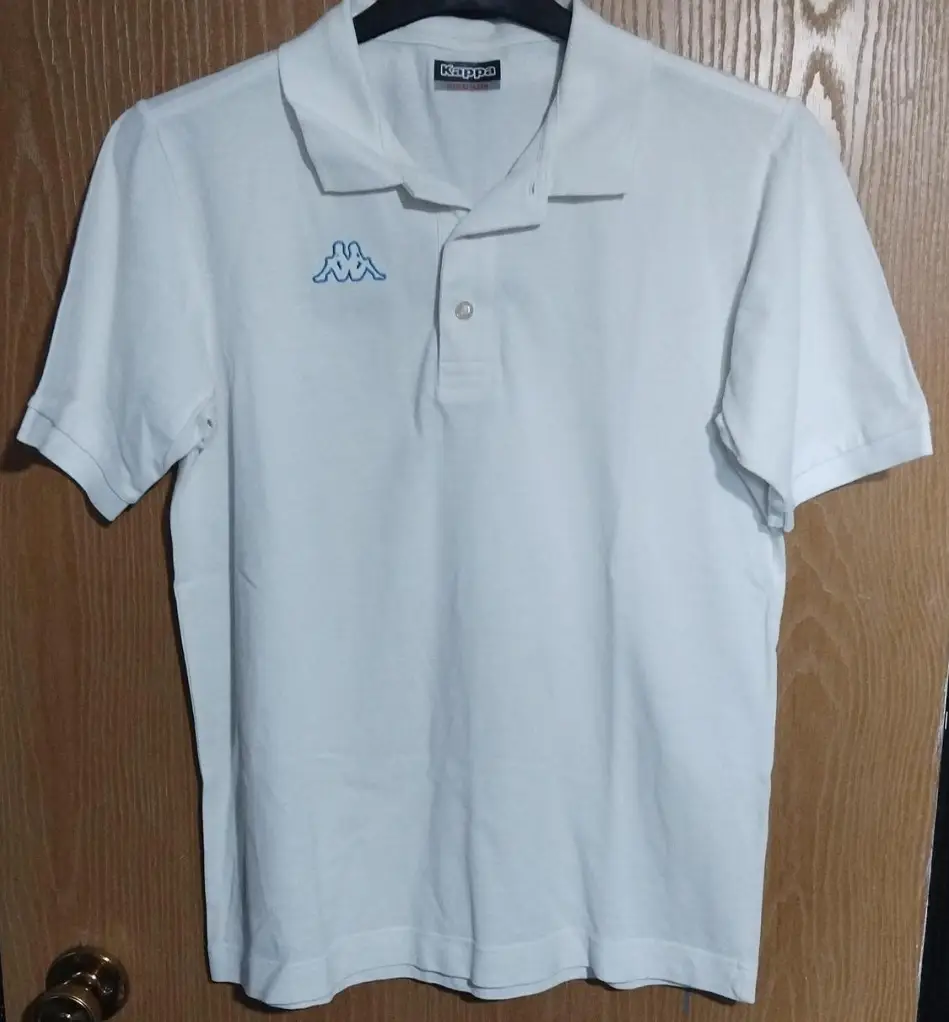 Mens kappa white polo shirt. Size M