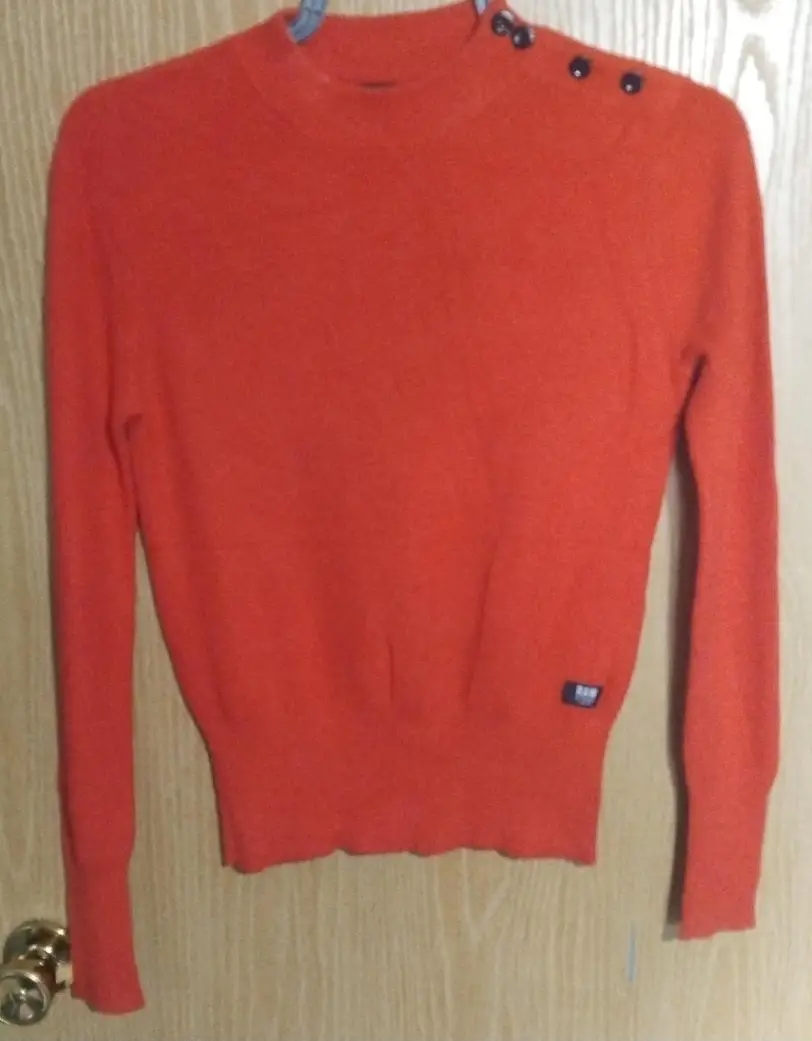 Ladies G-star raw sweater. Red. Size small