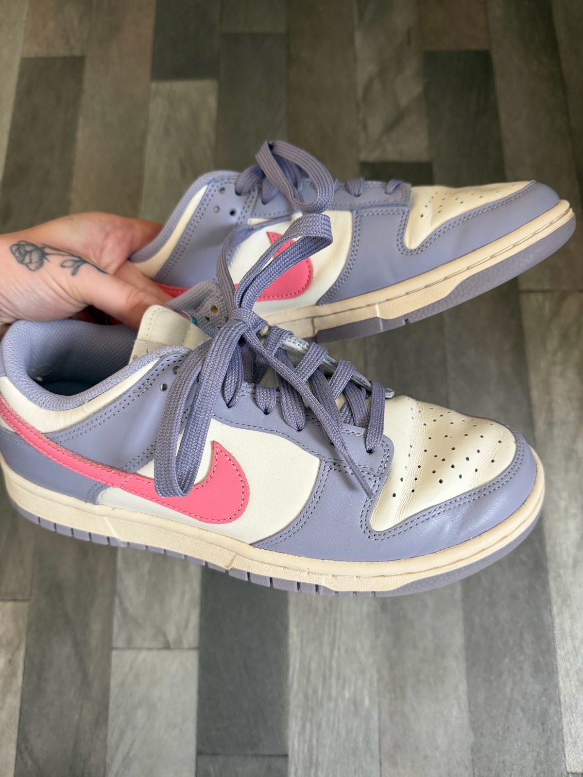 Nike Dunk Low Purple & Pink Trainers UK 5.5